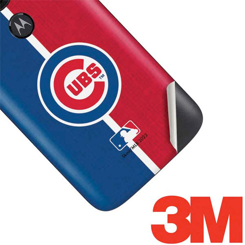 MLB Chicago Cubs Split Moto E5 Play Skin